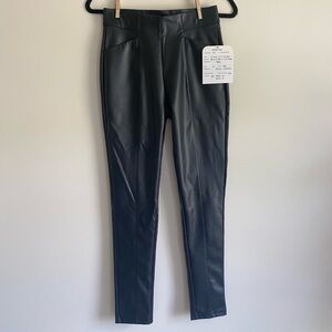 Faux leather leggings